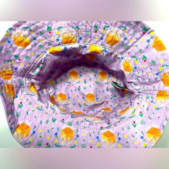 Lilac - Minecraft Reversible Bucket Hat For Kids. One Size Fits Most. - Picture 2 of 12